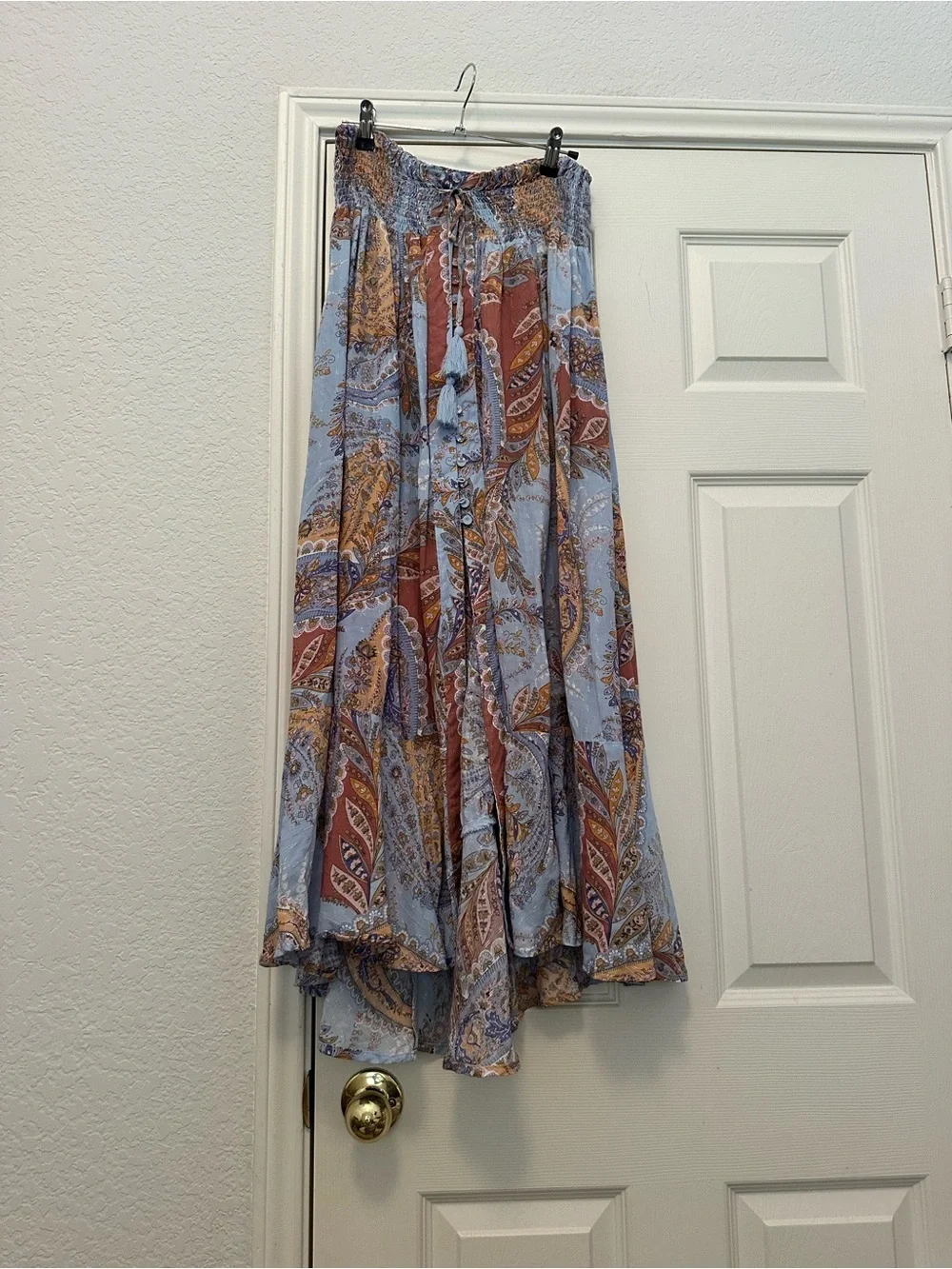 NEW Joie XL Paisley Maxi Skirt - Smocked Waist - NWOT